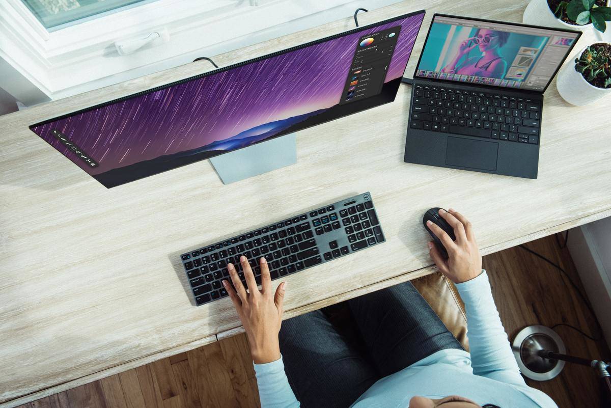 a person working at a desk
