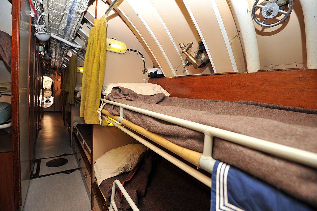 sleeping quarters aboard a submarine