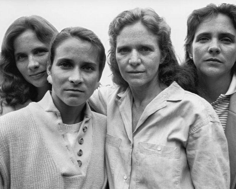 four sisters in a family photo 1984