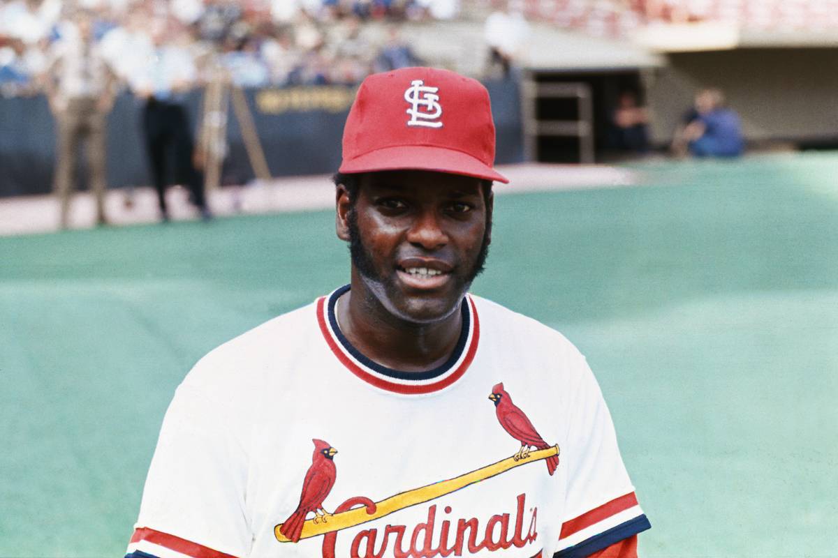 Bob Gibson Wearing his Uniform
