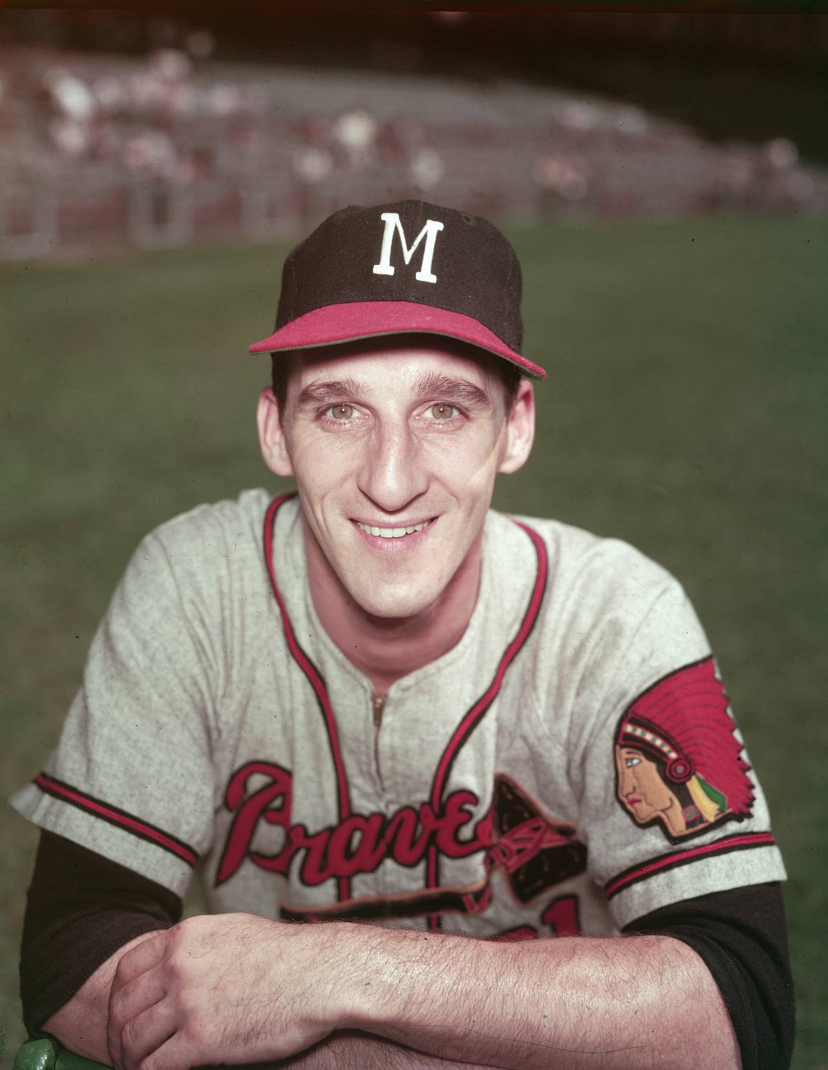 Warren Spahn In Milwaukee Braves Uniform