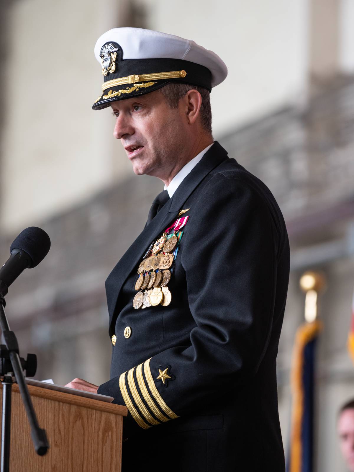 Change Of Command Ceremony At US Naval Station Sigonella