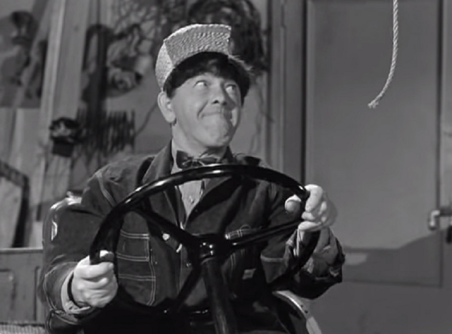 Larry Fine acting in Three Stooges short film 