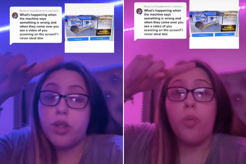 Screenshots from TikTok comment about Walmart 