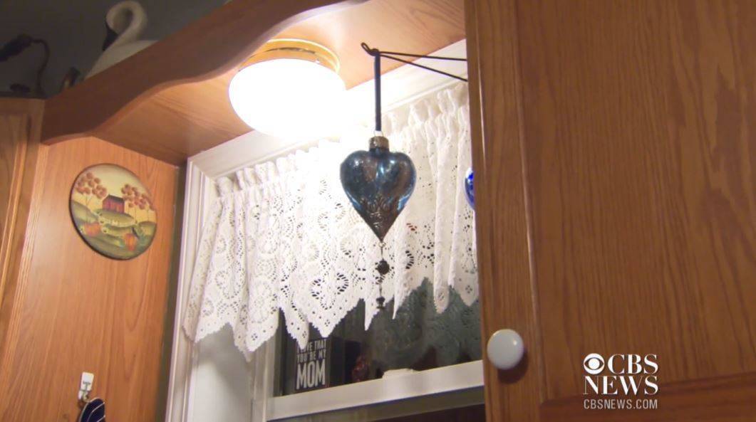 heart hanging in the window