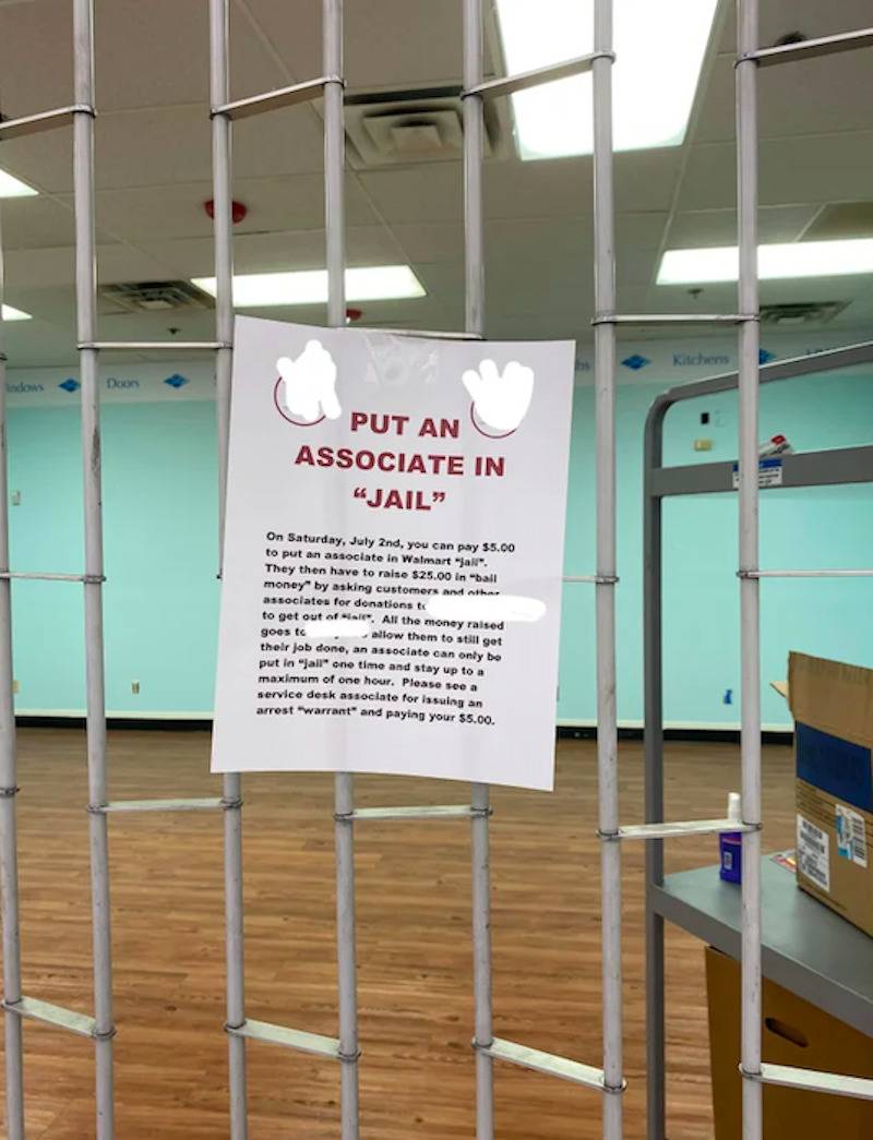 Put an associate in jail fundraiser