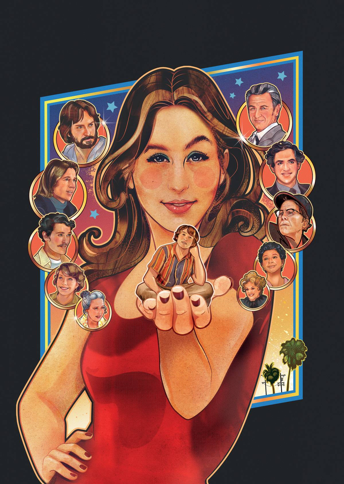 licorice pizza promotional art of alana haim comic