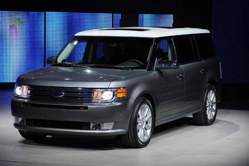 A 2010 Ford Flex with EcoBoost during a