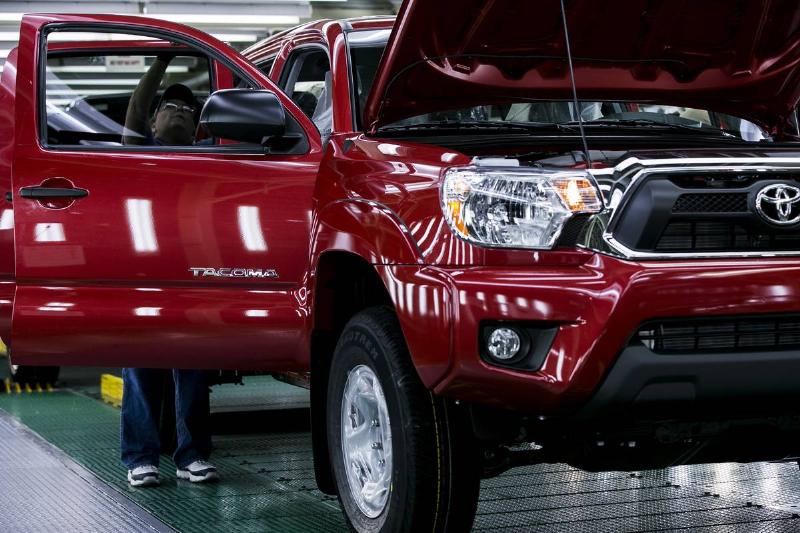 Operations Inside The Toyota Motor Corp. Truck Manufacturing Facility