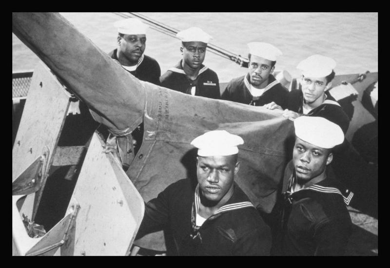 UNITED STATES - CIRCA 1900:  Guncrew Stands at Battle Station