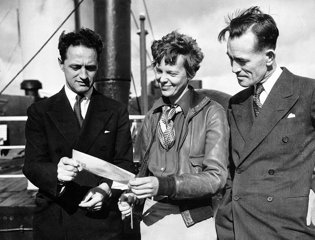 Amelia Earhart and Fred Noonan
