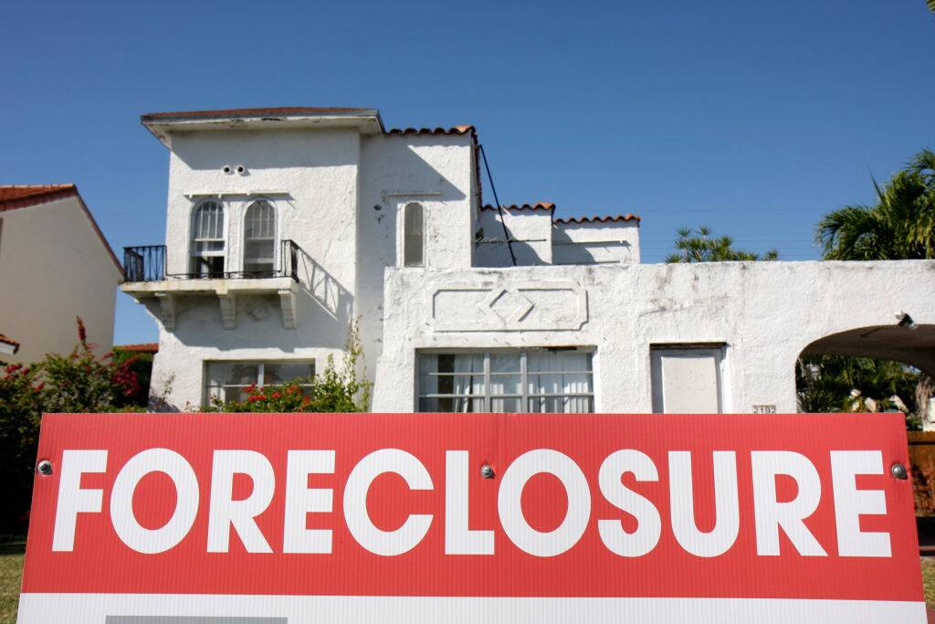 Foreclosure sign Foreclosure sign