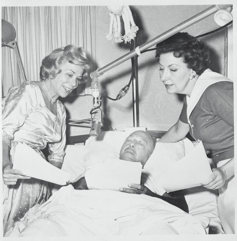 Mel Blanc Lying in Hospital