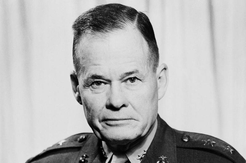 1953 - Major General Lewis B. 'Chesty' Puller, USMC (uncovered)