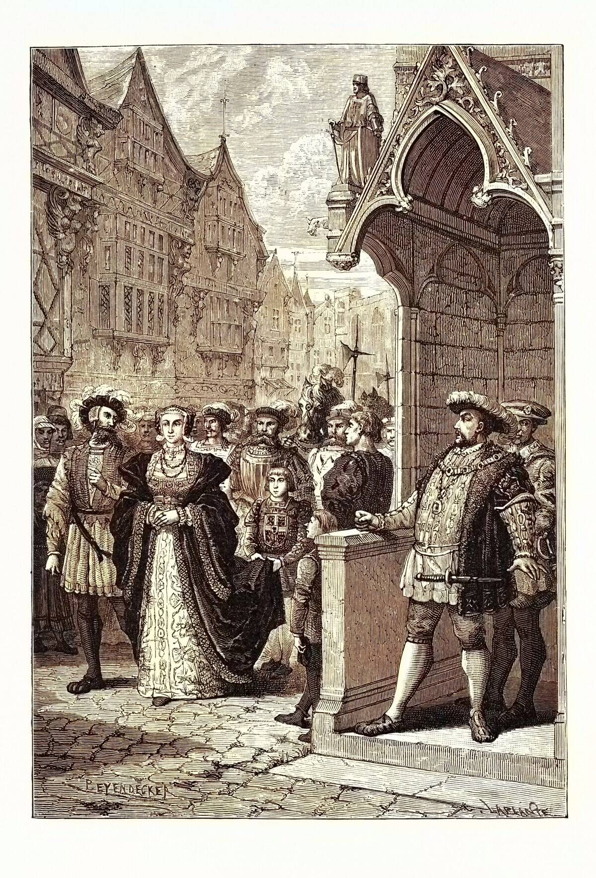 Henry VIII. Sees Anne of Cleves for the First Time.