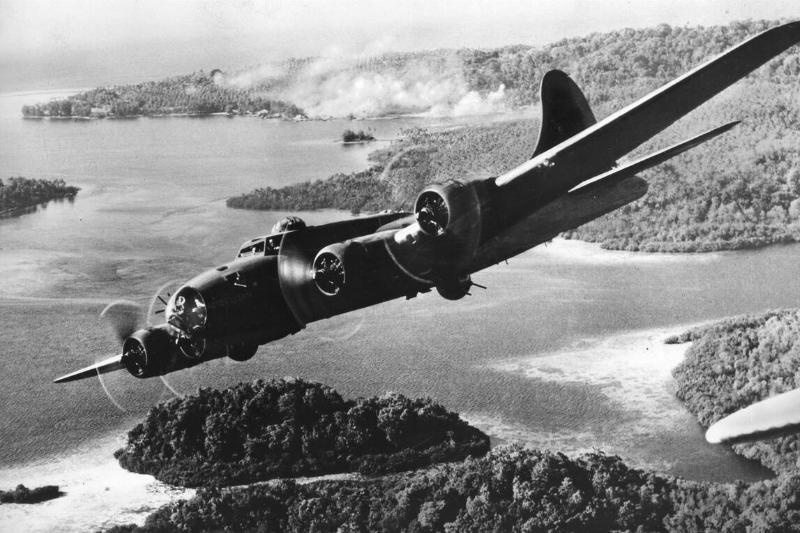 B-17 Off New Guinea