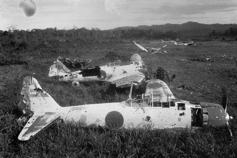 Destroyed Japanese Warplanes
