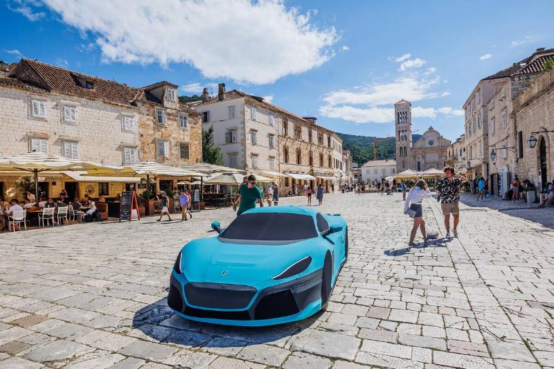 Hypercar Rimac Nevera at Hvar