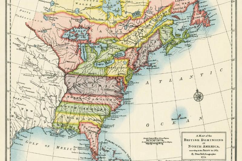 A Map Of The British Dominions In North America According To The Treaty In 1763