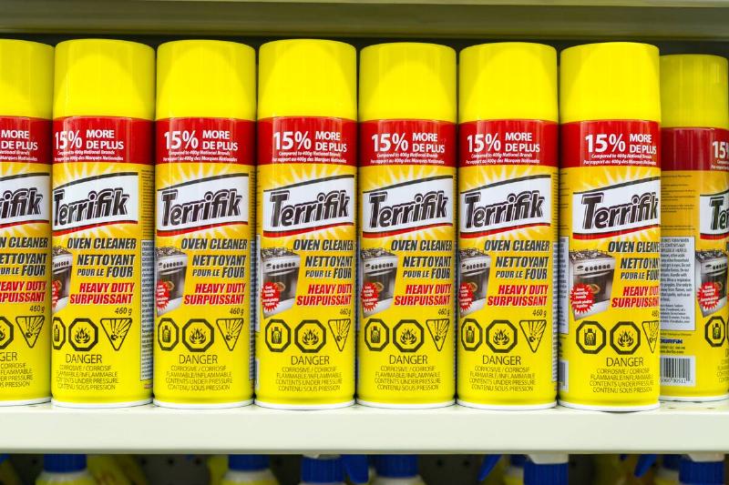 Terrifik Oven Cleaner in a Store Shelf: Products of the...