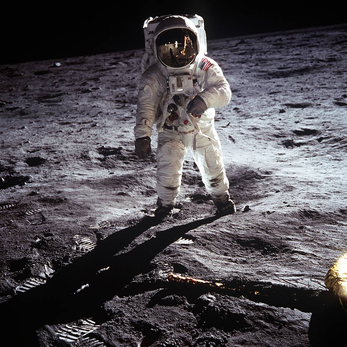Astronaut on the surface of the moon