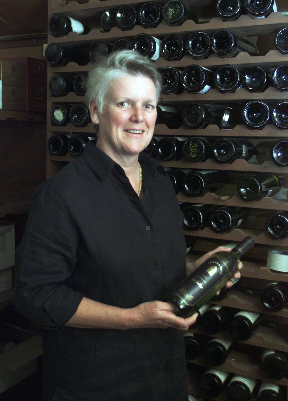 Pam Dunsford, Chief Winemaker at Chapel Hill Winery, 12 February 2003. AFR Pi