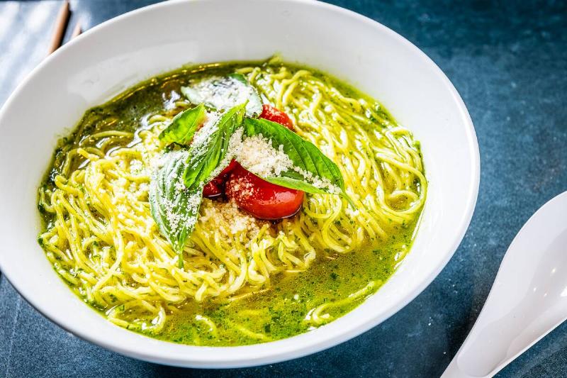 Pesto ramen at Tonari...