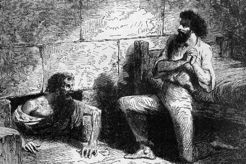 The Count of Monte Christo, Illustration, Published in the 19th century, Alexandre Dumas, Private Collection.