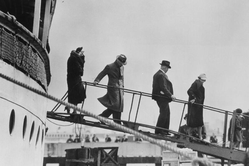 Mae Capone Leaving Ship