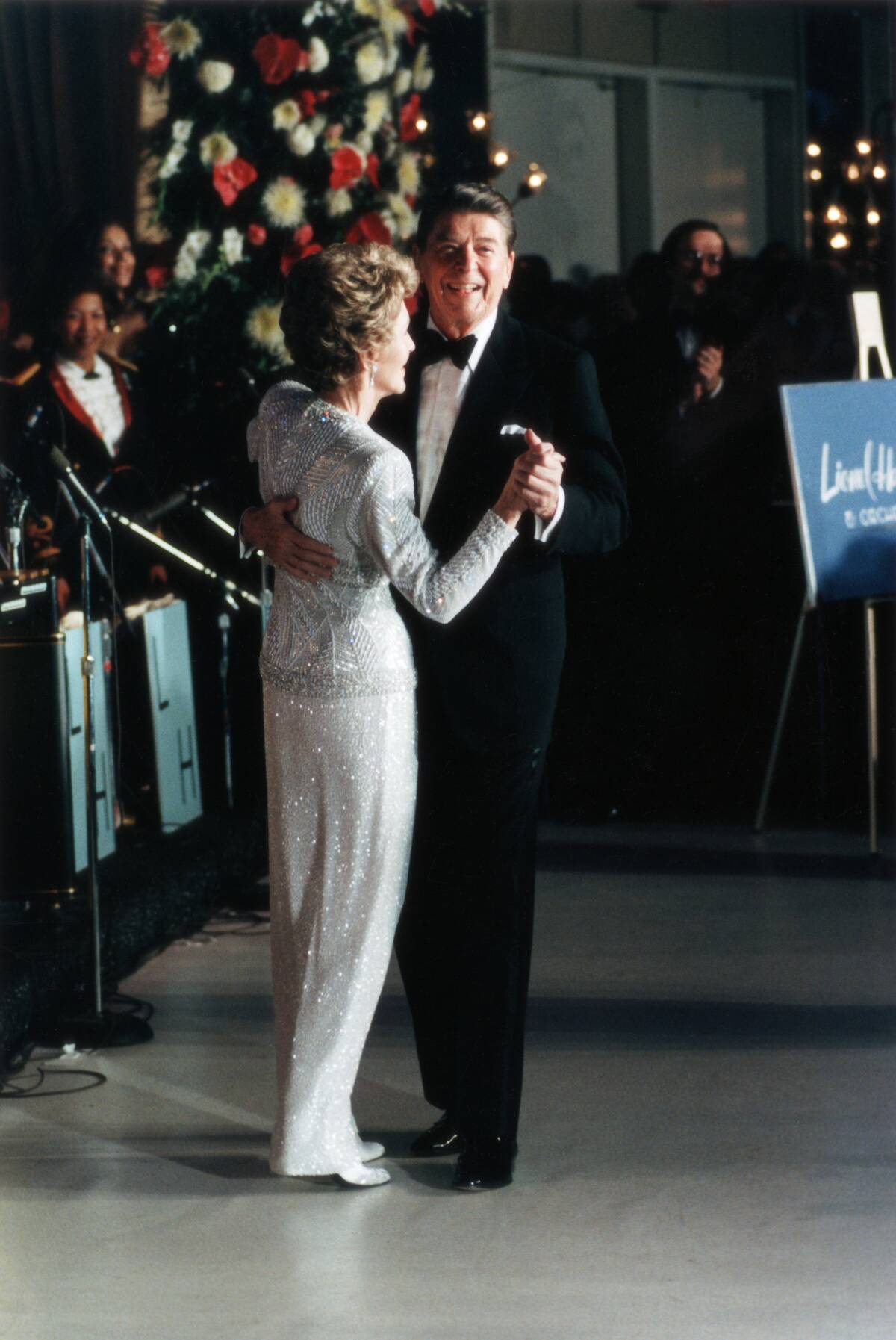 Nancy and Ronald Reagan at Second Inaugural Ball