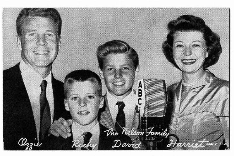 1952 Nelson Family publicity postcard