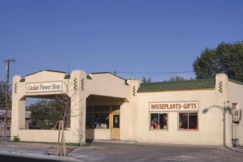 Cecilia's Flower Shop (gas Station), Silver City, New Mexico; ca. 1991