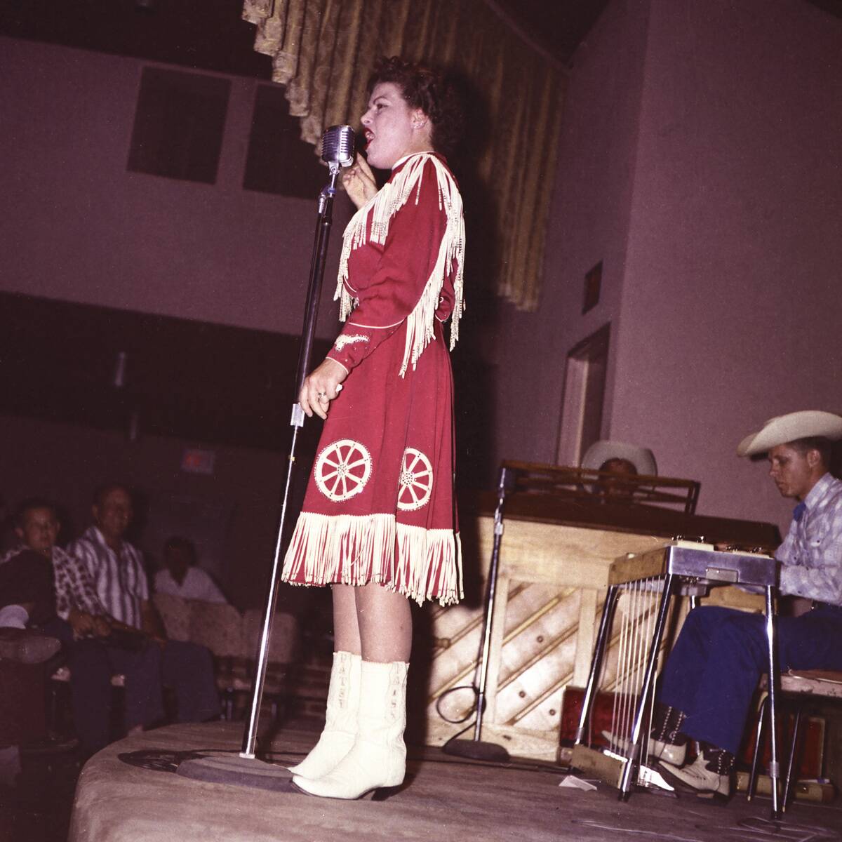 Country Singer Patsy Cline Performs at the Riverside Park Ballroom