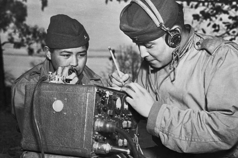 Navajo Code Talkers in the Field