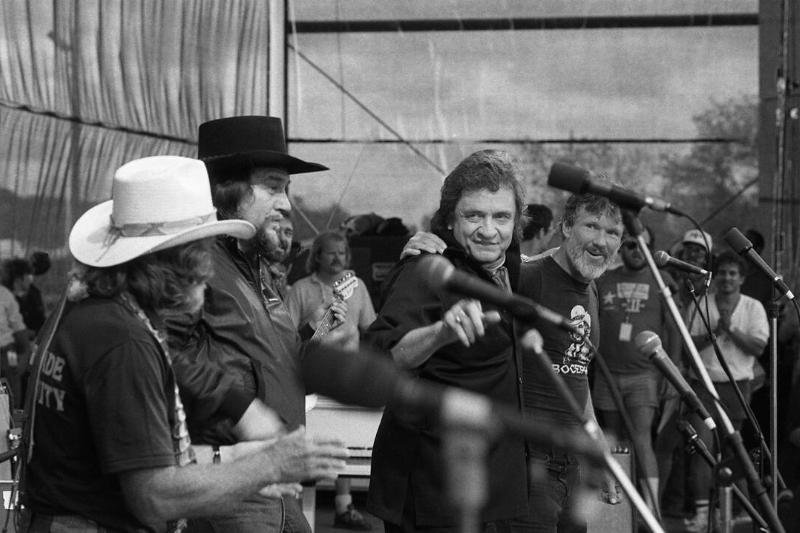 Willie Nelson, Waylon Jennings, Johnny Cash, And Kris Kristofferson