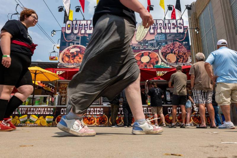 Crowds Gather For The Opening Day Of The Indiana State Fair