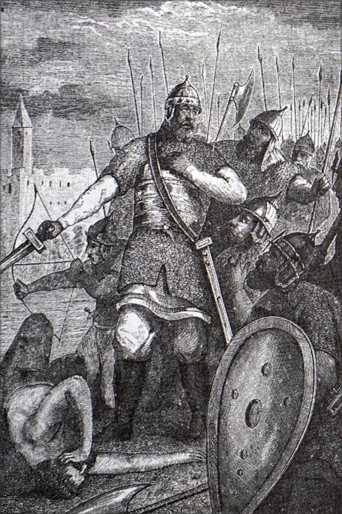 Svyatoslav leads a squad to Adrianople