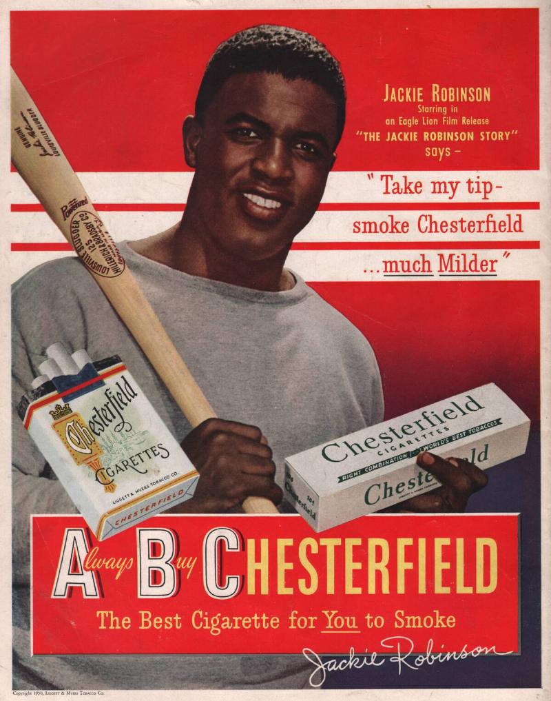 Jackie Robinson Cigarette Ad
