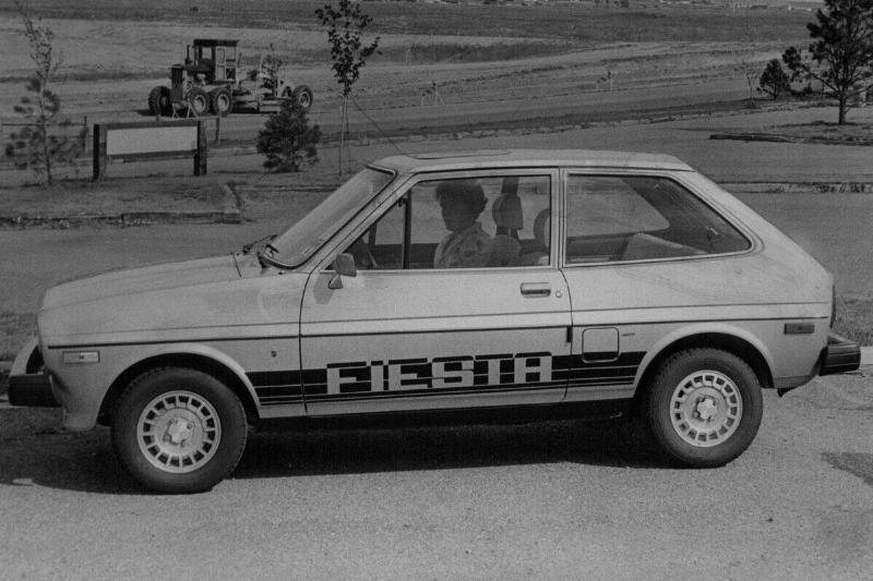 Woman driving a Ford Fiesta