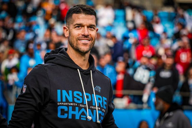 David Canales standing in a football stadium