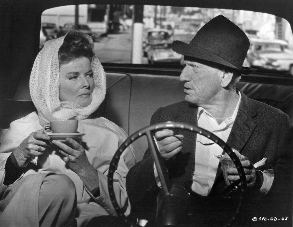Katharine Hepburn and Spencer Tracy as Christina and Matt Drayton in ' Guess Who's Coming to Dinner'