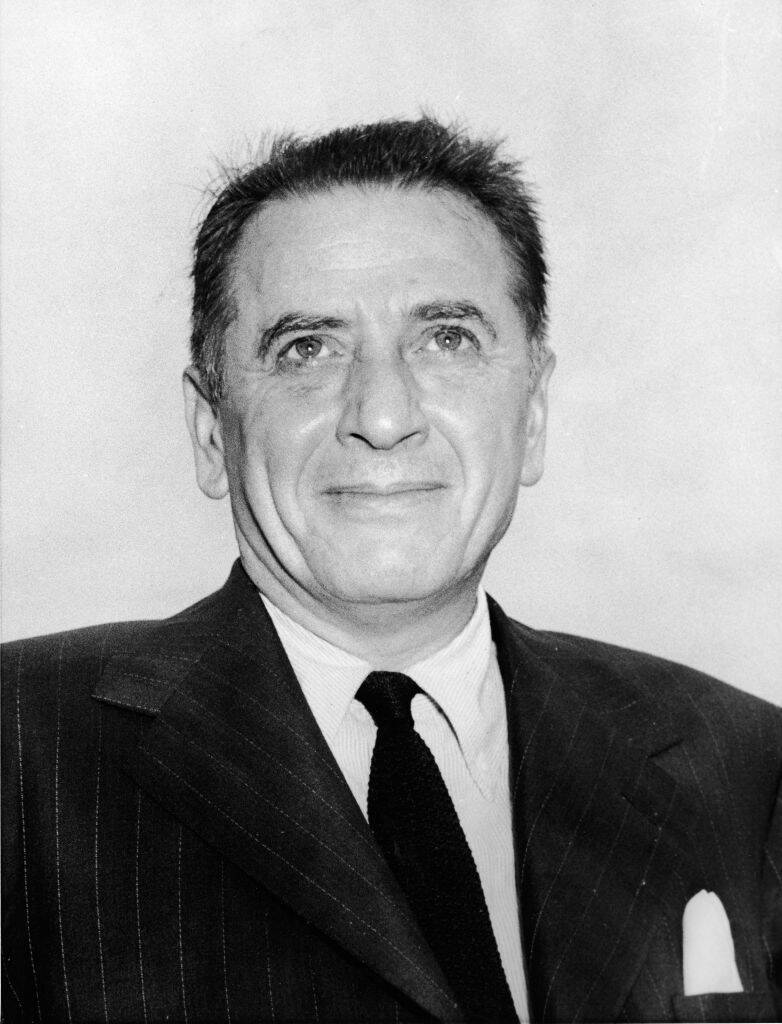 Leland Hayward looking up