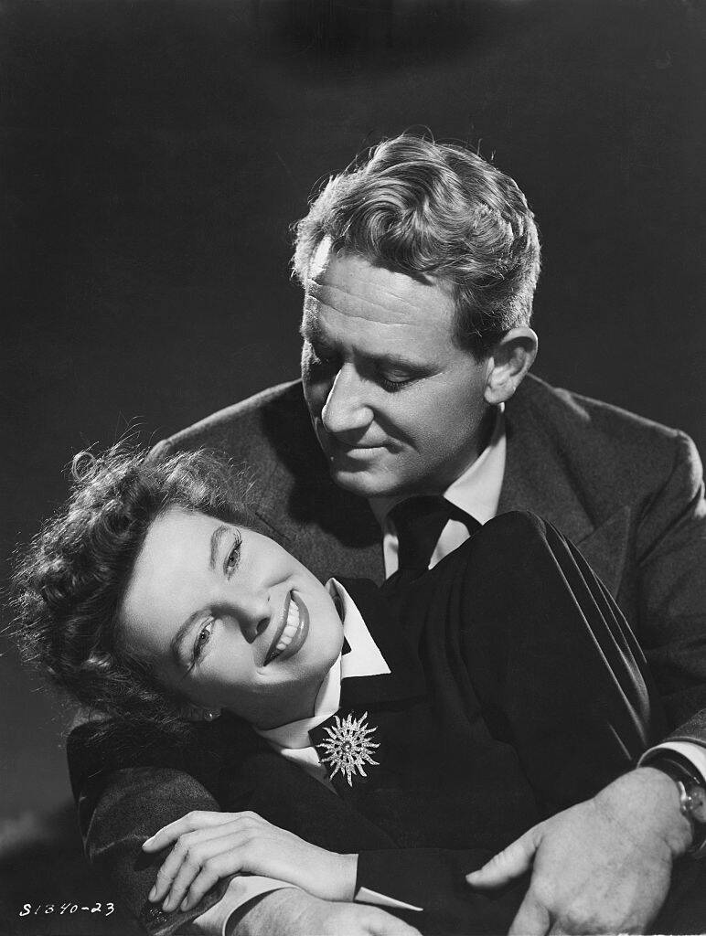 Portrait of Spencer Tracy and Katharine Hepburn