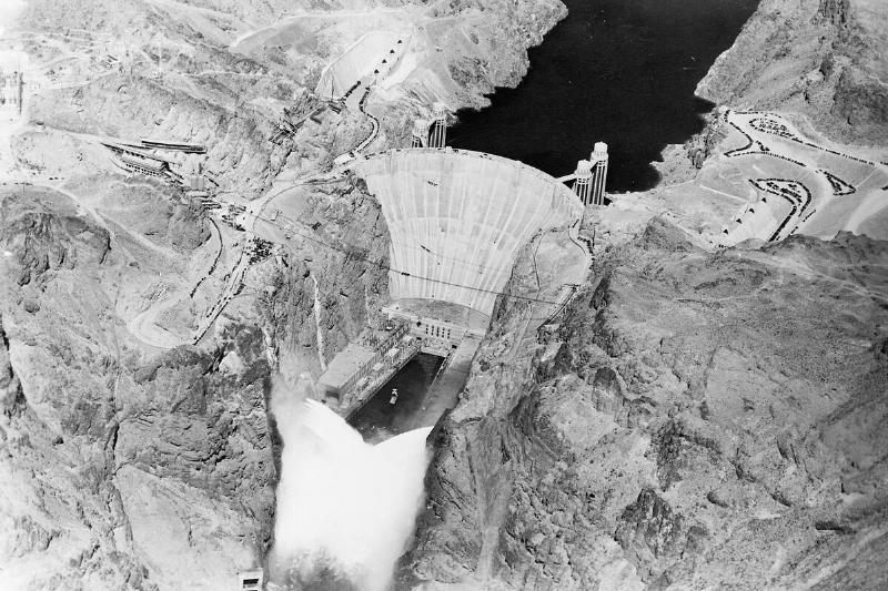 Aerial View of Boulder (Hoover) Dam