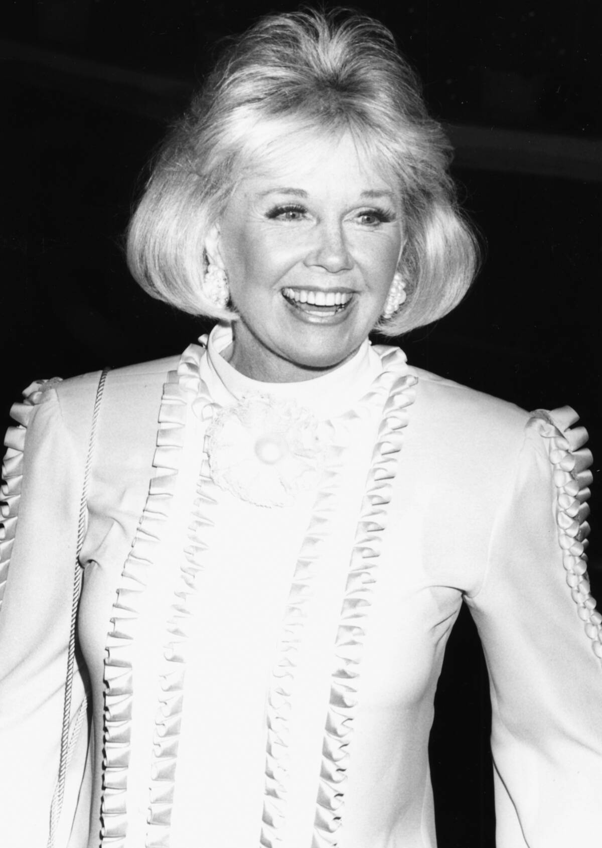 Doris Day looking to the side