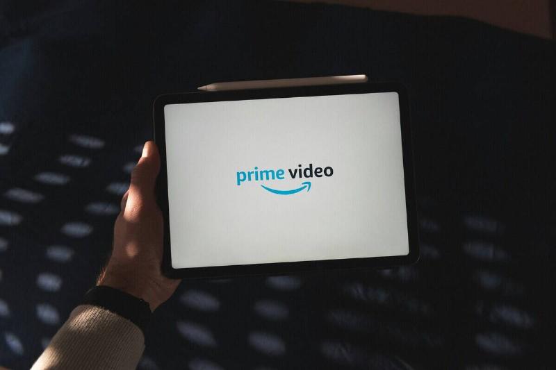 Prime Video logo on an iPad screen