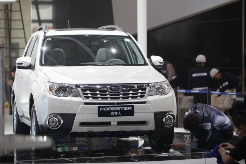 White 2012 Subaru Forester on display