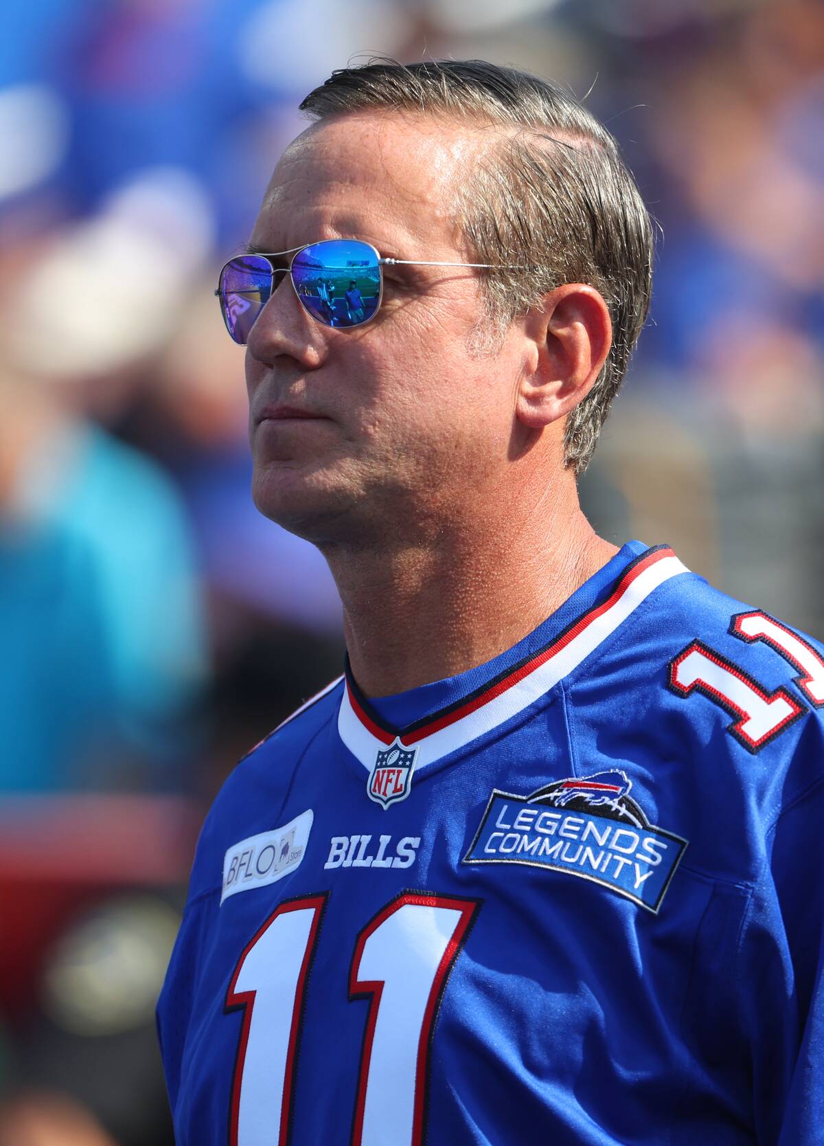 Drew Bledsoe turned to the side