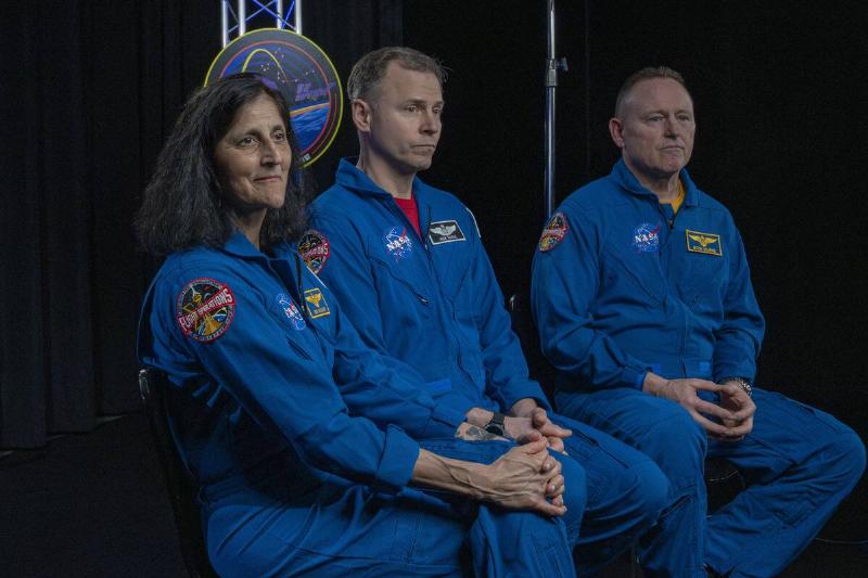 Astronauts Nick Hague, Suni Williams and Butch Wilmore discuss return from ISS