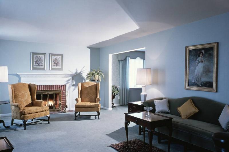 1990s LIVING ROOM BLUE...